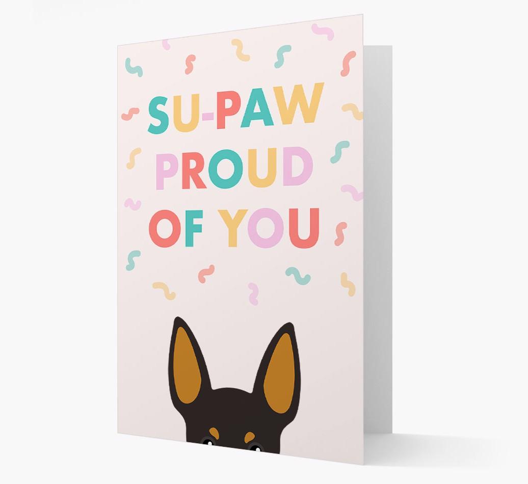 Su-paw Proud Of You: Personalized {breedFullName} Card