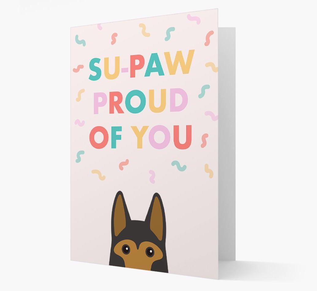 Su-paw Proud Of You: Personalized {breedFullName} Card