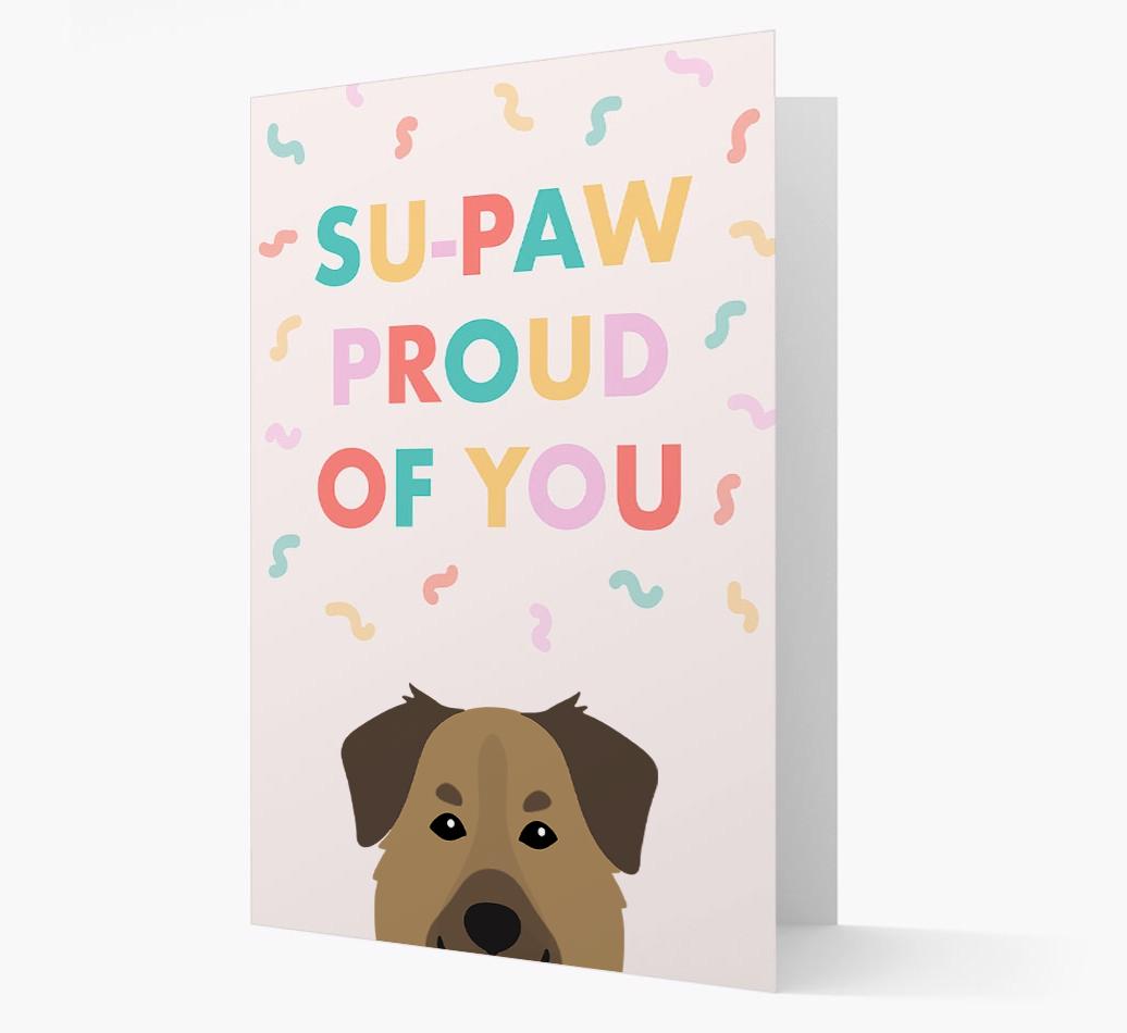 Su-paw Proud Of You: Personalized {breedFullName} Card