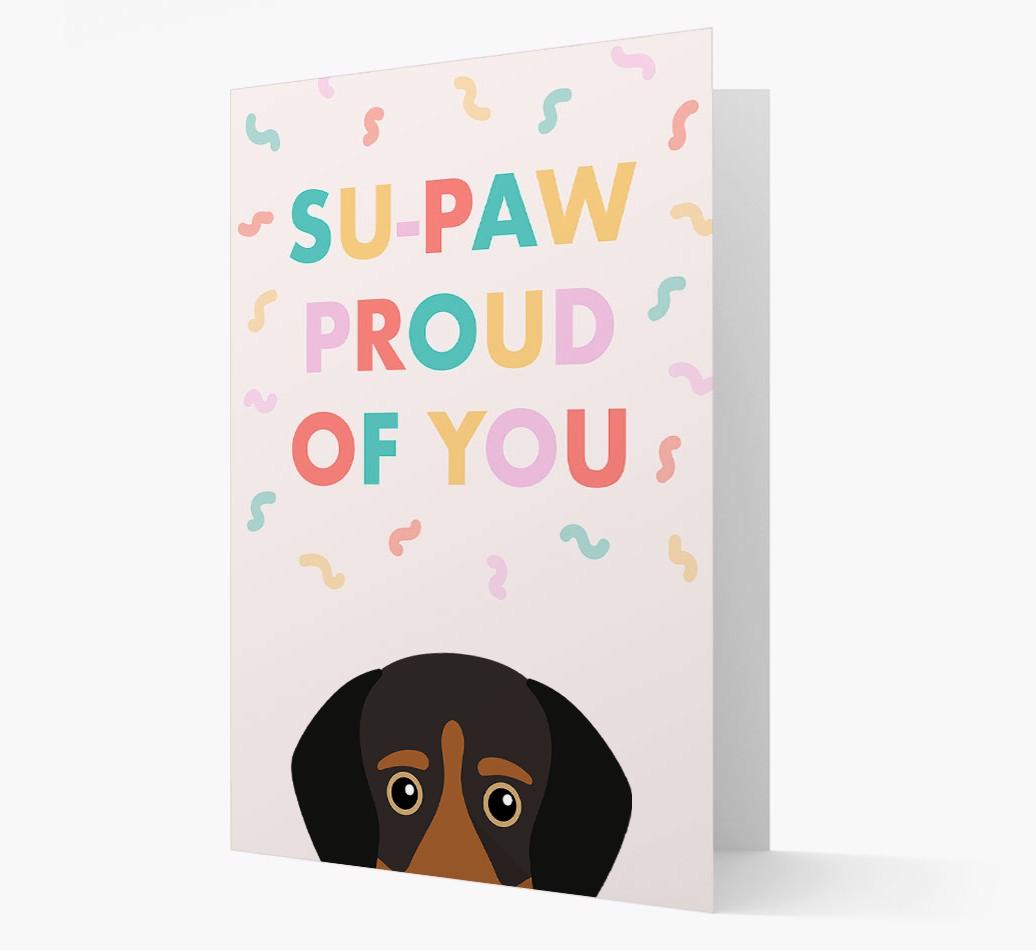 Su-paw Proud Of You: Personalized {breedFullName} Card