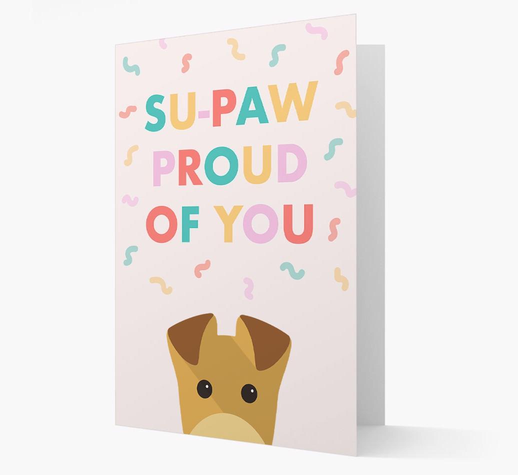 Su-paw Proud Of You: Personalized {breedFullName} Card