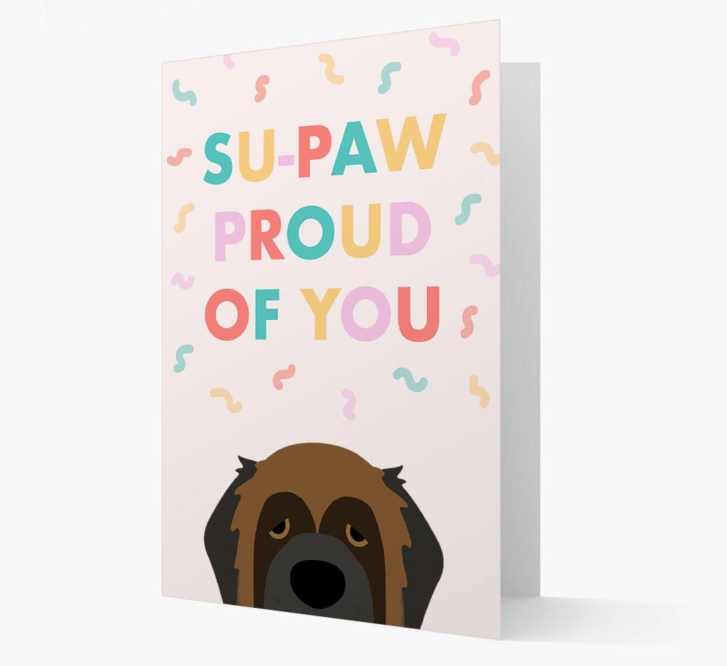 Su-paw Proud Of You: Personalized {breedFullName} Card