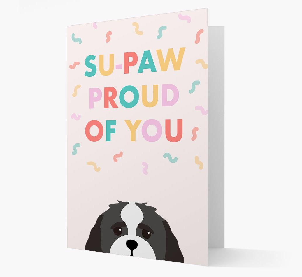 Su-paw Proud Of You: Personalized {breedFullName} Card