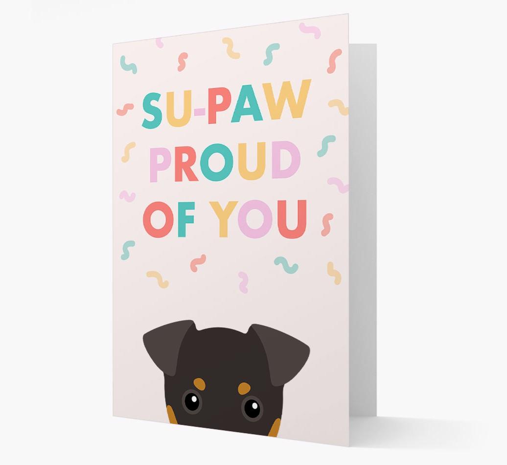 Su-paw Proud Of You: Personalized {breedFullName} Card
