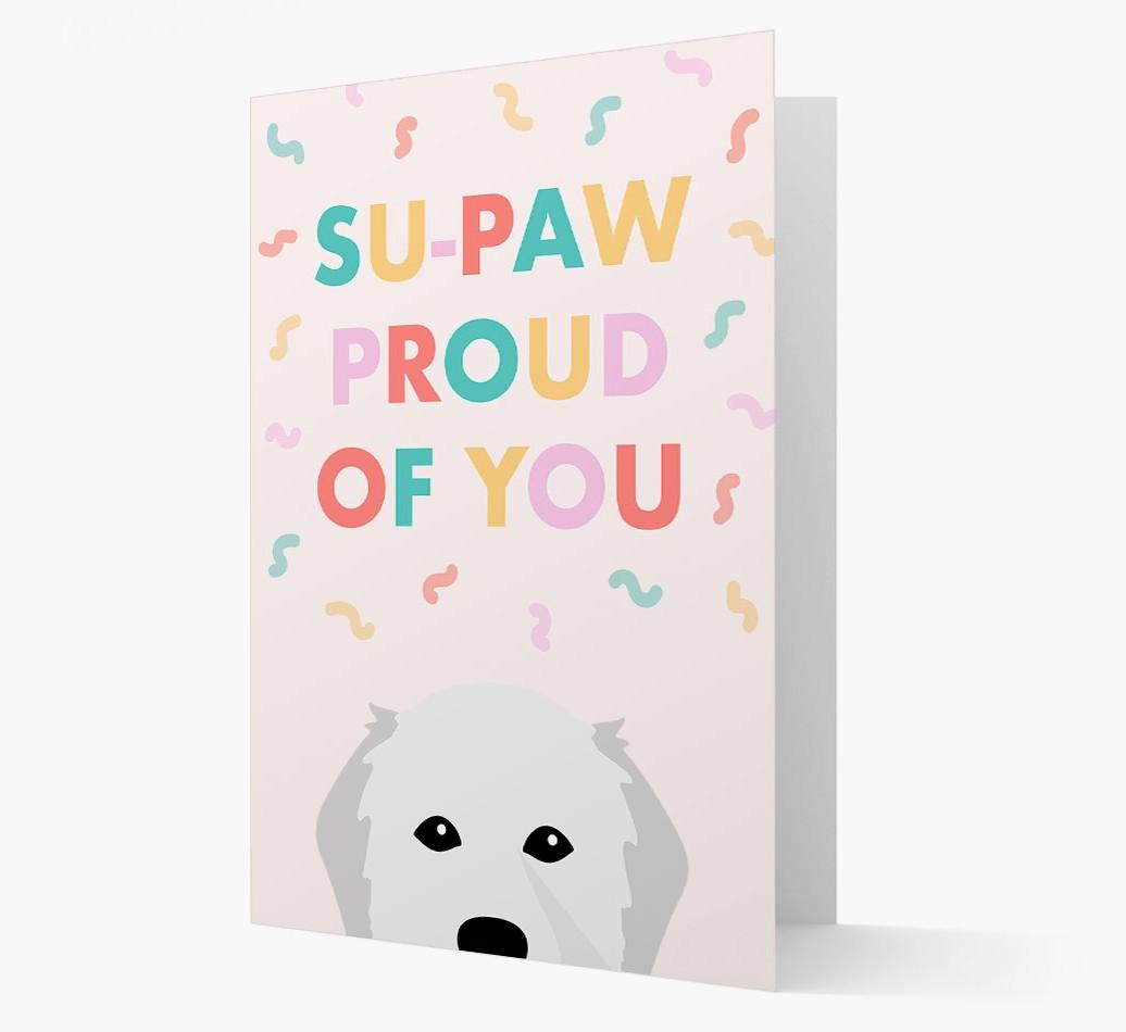 Su-paw Proud Of You: Personalized {breedFullName} Card