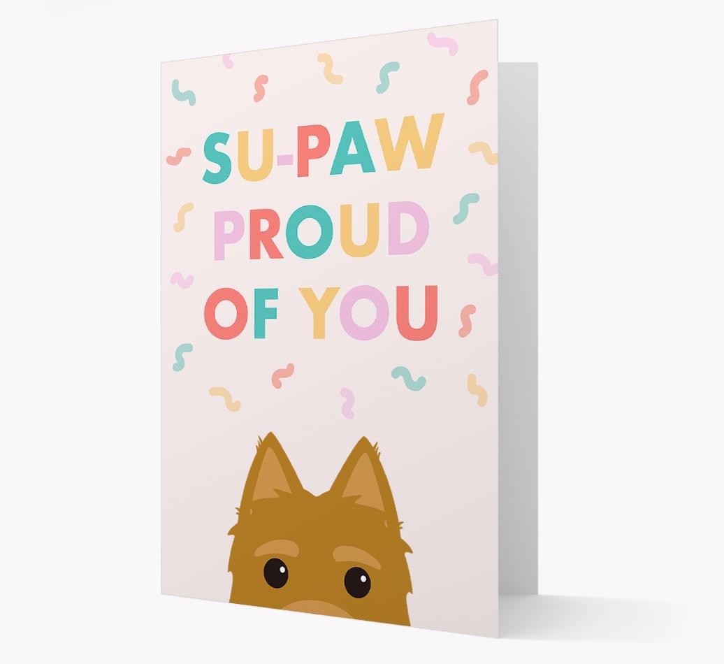 Su-paw Proud Of You: Personalized {breedFullName} Card