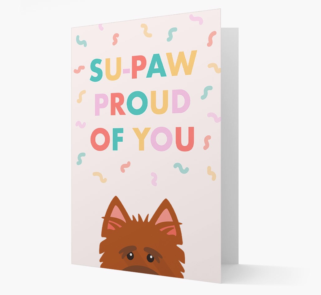 Su-paw Proud Of You: Personalized {breedFullName} Card