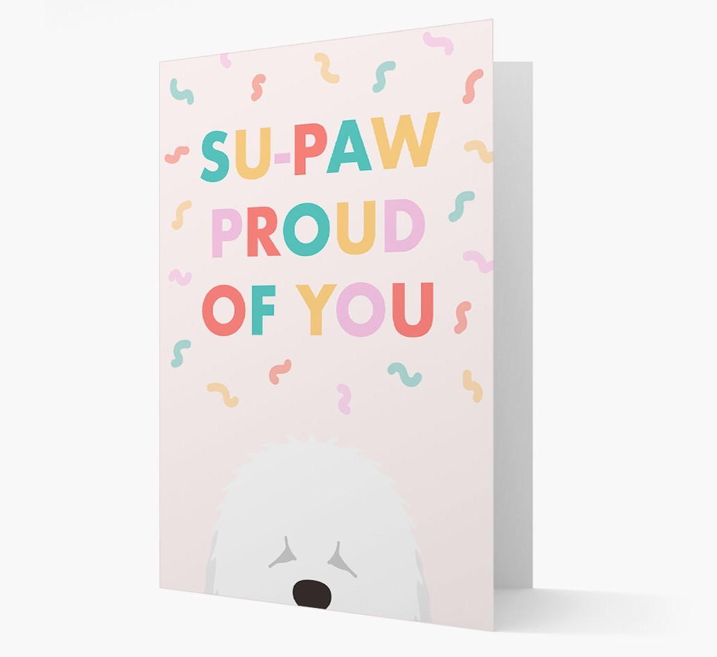 Su-paw Proud Of You: Personalized {breedFullName} Card