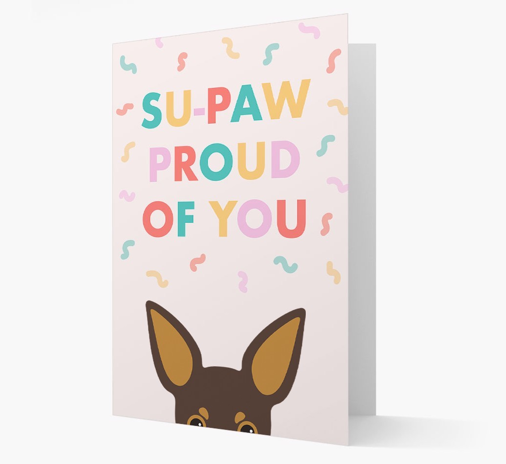 Su-paw Proud Of You: Personalized {breedFullName} Card