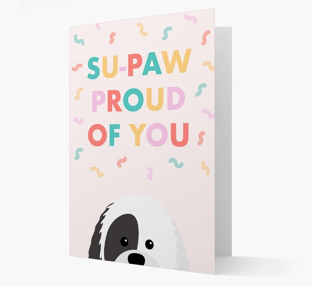 Su-paw Proud Of You: Personalized {breedFullName} Card