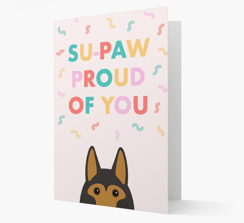 Su-paw Proud Of You: Personalized {breedFullName} Card