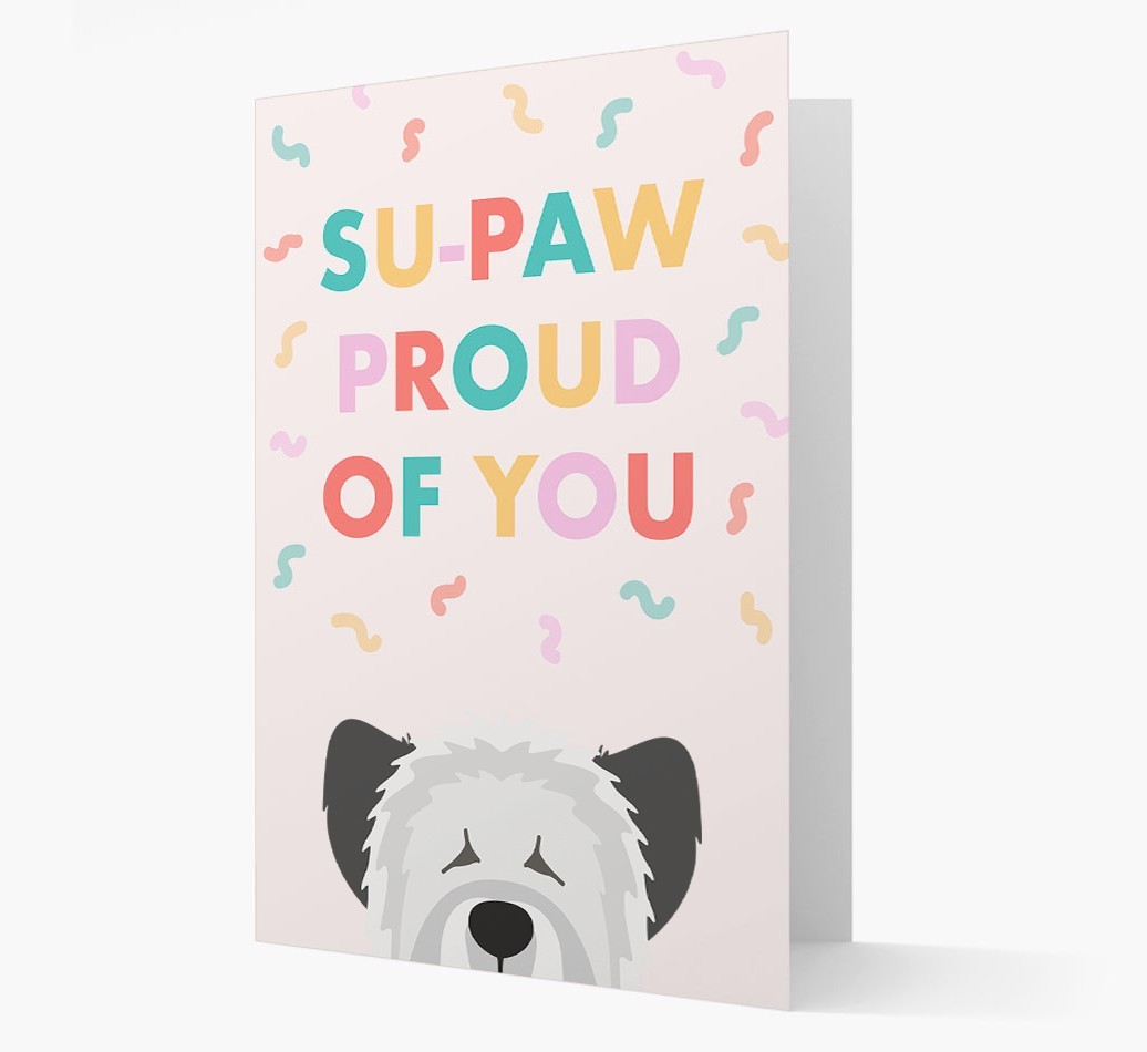 Su-paw Proud Of You: Personalized {breedFullName} Card