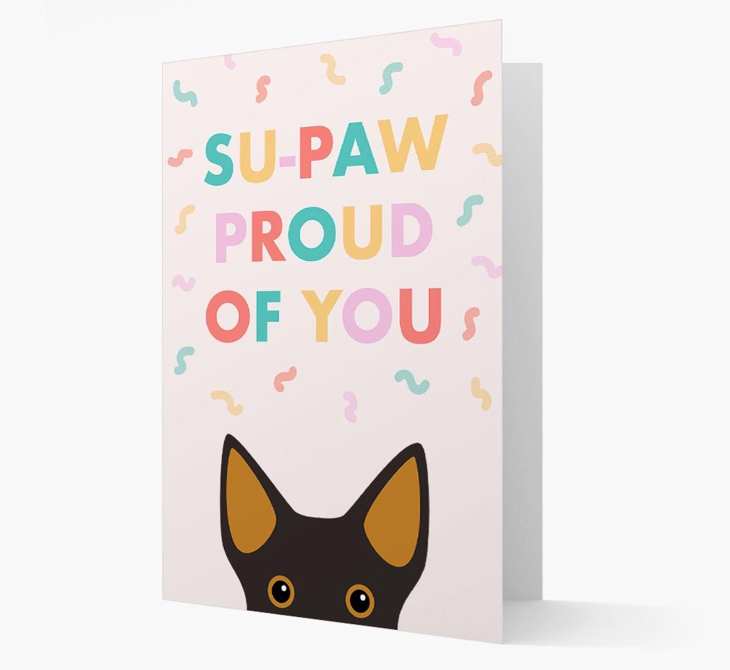Su-paw Proud Of You: Personalized {breedFullName} Card