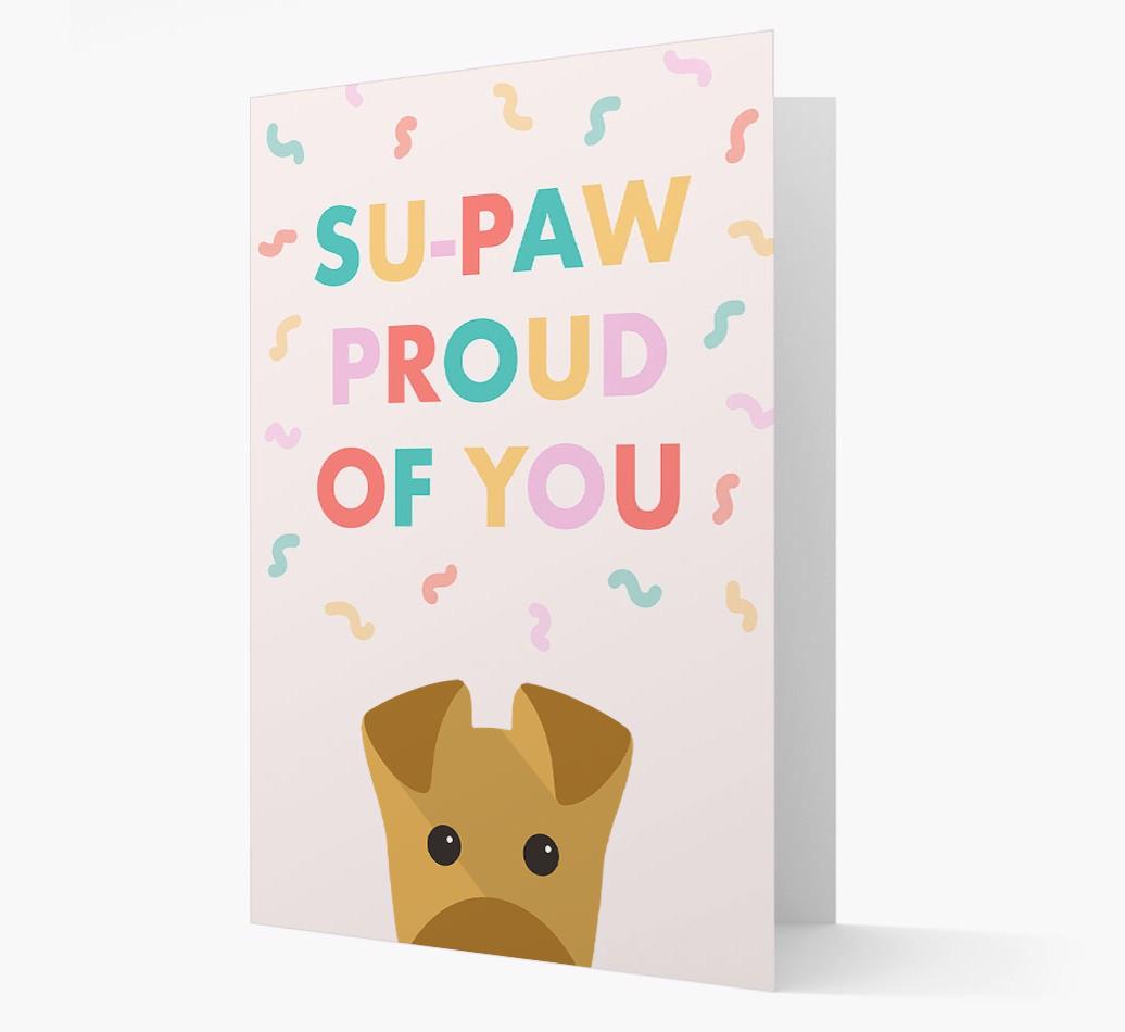 Su-paw Proud Of You: Personalized {breedFullName} Card