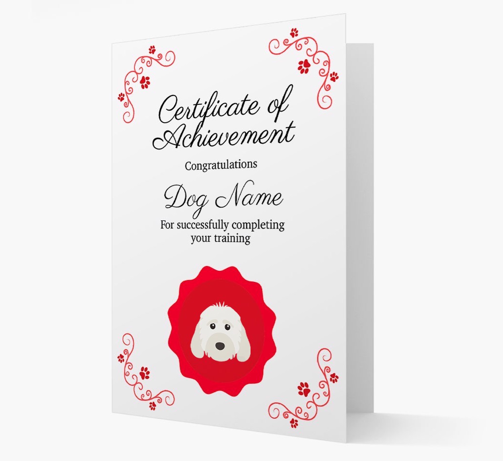 Graduation Certificate: Personalised {breedFullName} Card