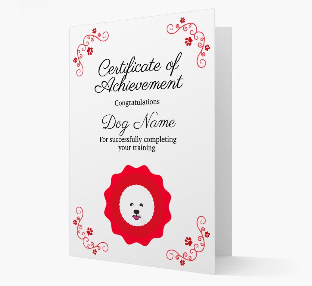 Graduation Certificate: Personalized {breedFullName} Card