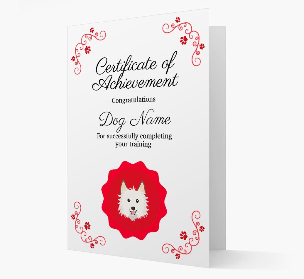 Graduation Certificate: Personalized {breedFullName} Card