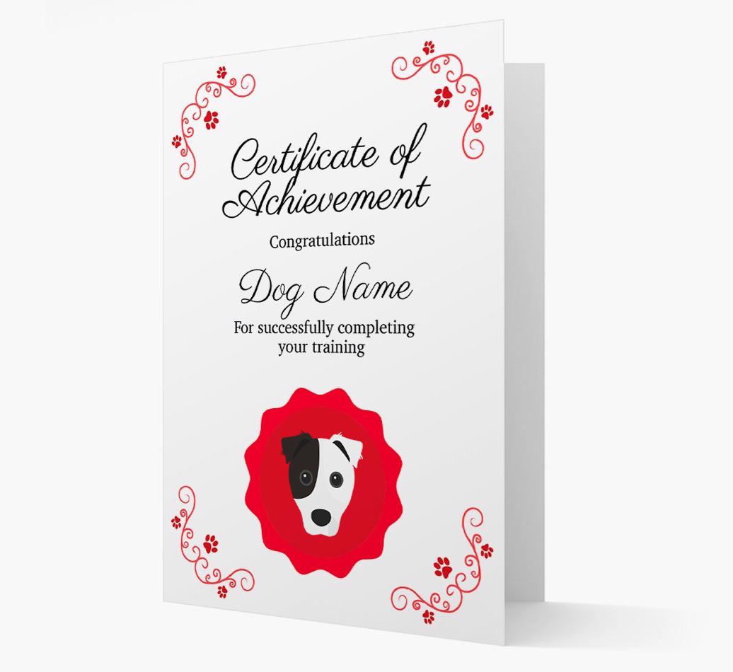 Graduation Certificate: Personalized {breedFullName} Card