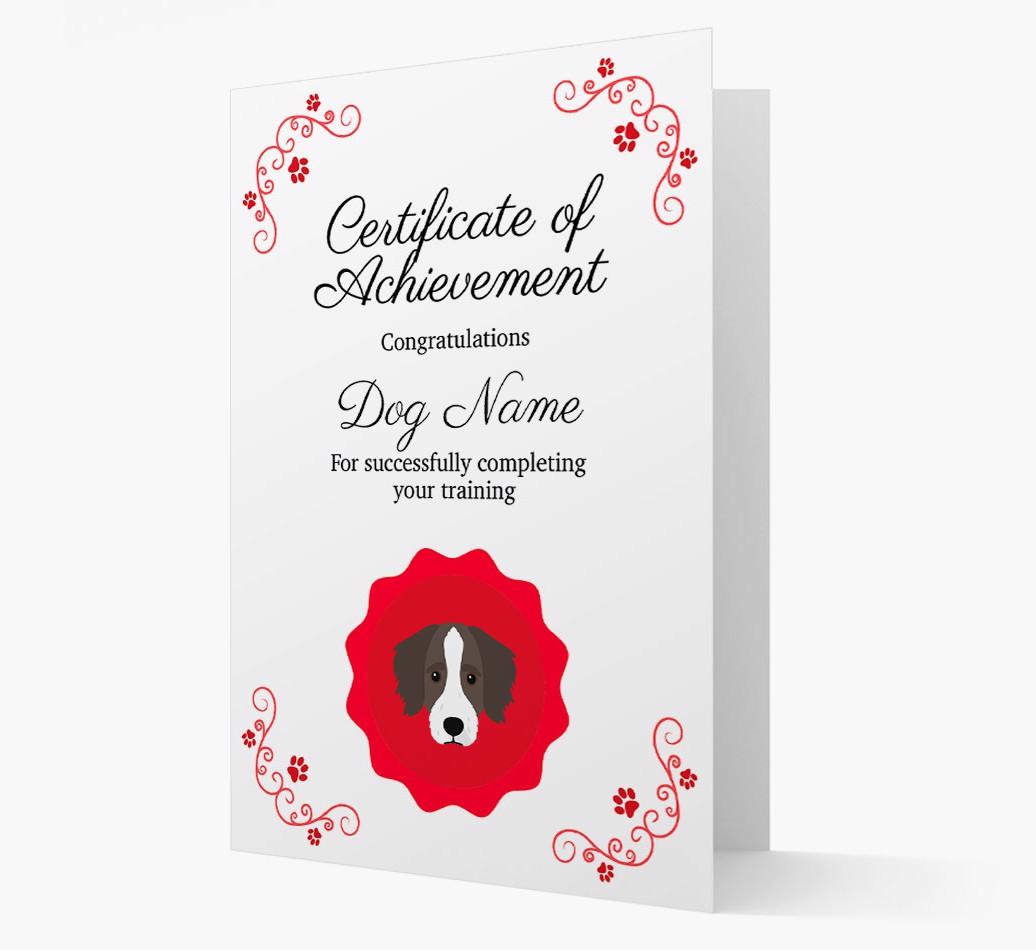 Graduation Certificate: Personalized {breedFullName} Card