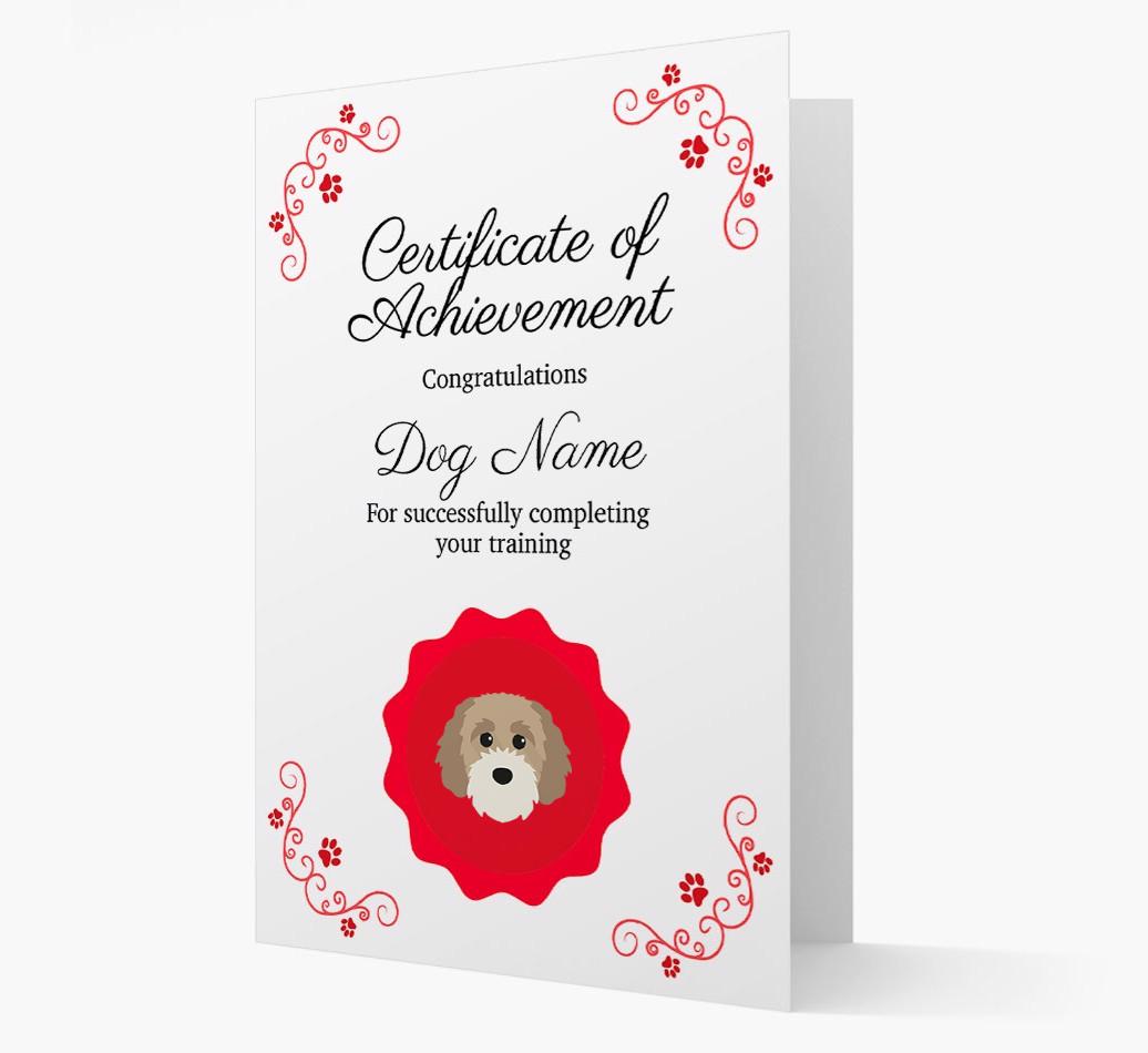 Graduation Certificate: Personalized {breedFullName} Card