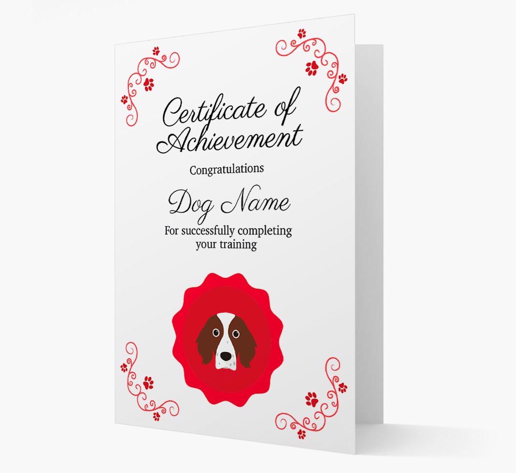 Graduation Certificate: Personalized {breedFullName} Card