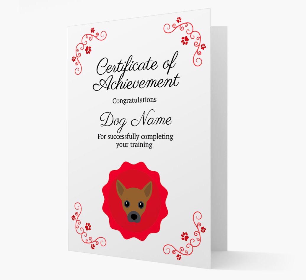 Graduation Certificate: Personalized {breedFullName} Card