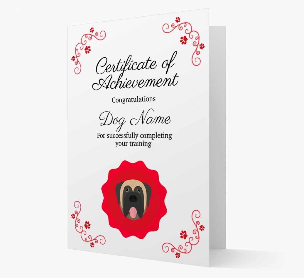 Graduation Certificate: Personalized {breedFullName} Card