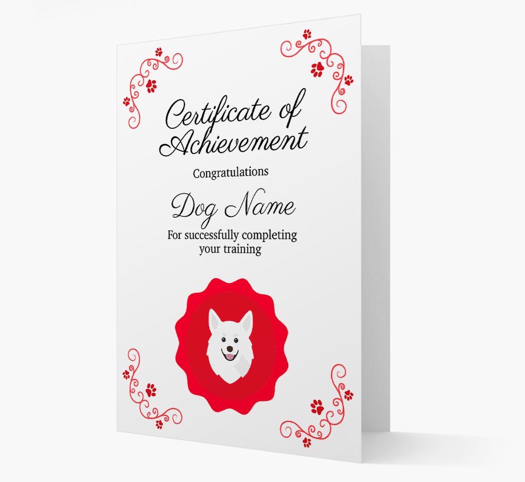 Graduation Certificate: Personalized {breedFullName} Card