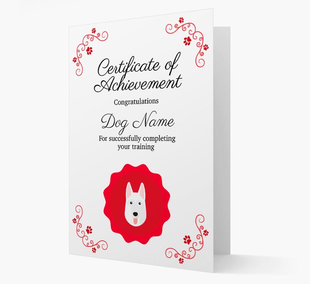 Graduation Certificate: Personalized {breedFullName} Card
