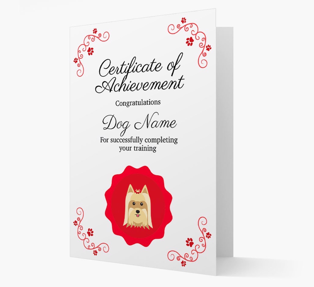 Graduation Certificate: Personalised {breedFullName} Card