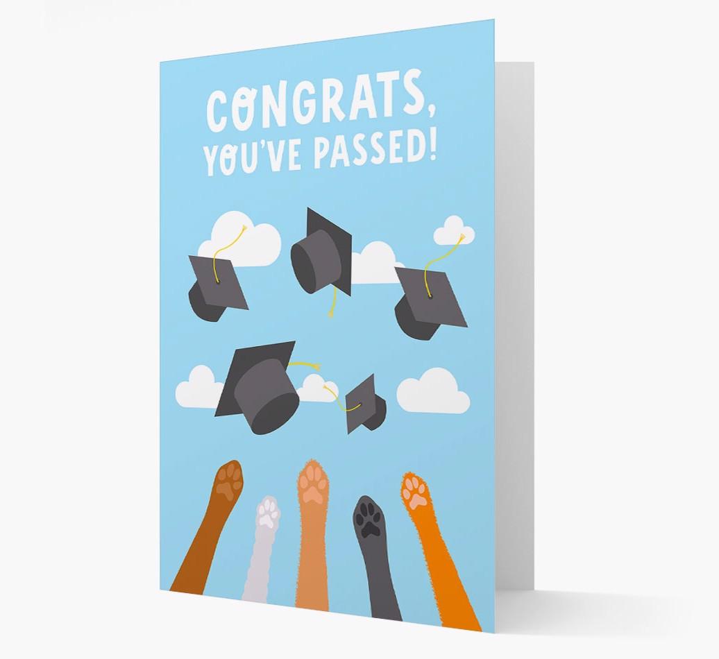 Congratulations You've Passed: Personalized {breedFullName} Card