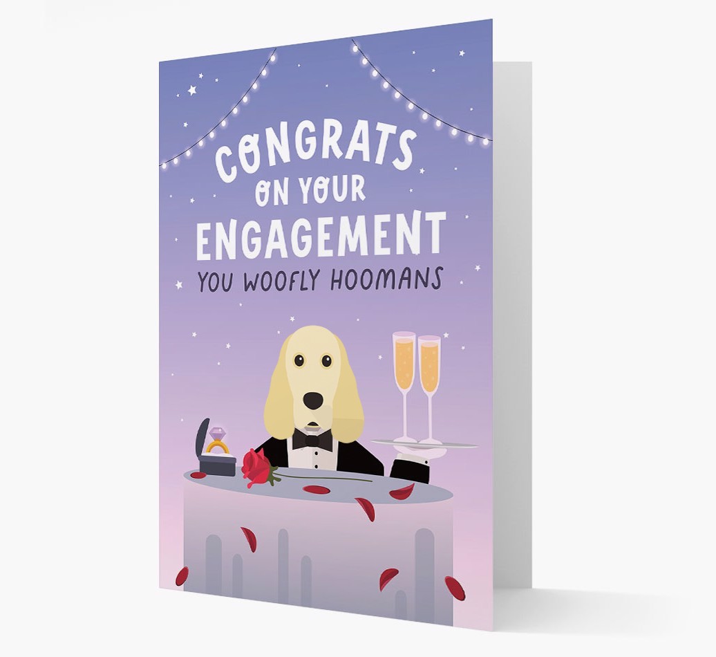 Congrats On Your Engagement: Personalized Card with {breedFullName} Icon