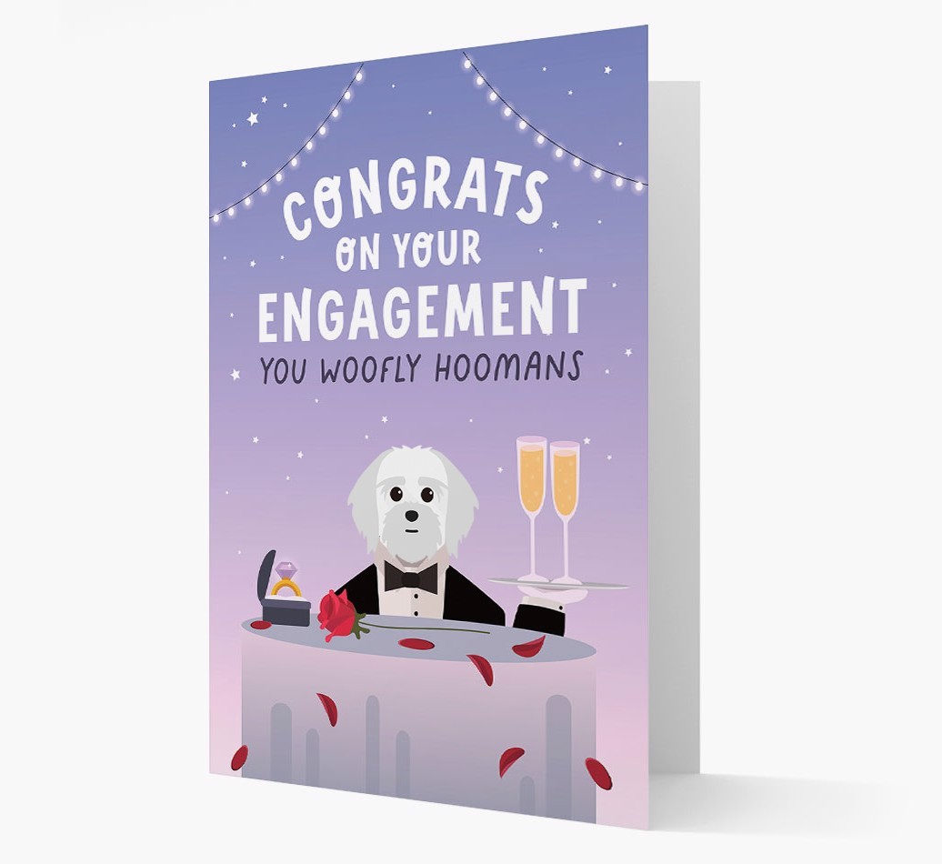 Congrats On Your Engagement: Personalized Card with {breedFullName} Icon