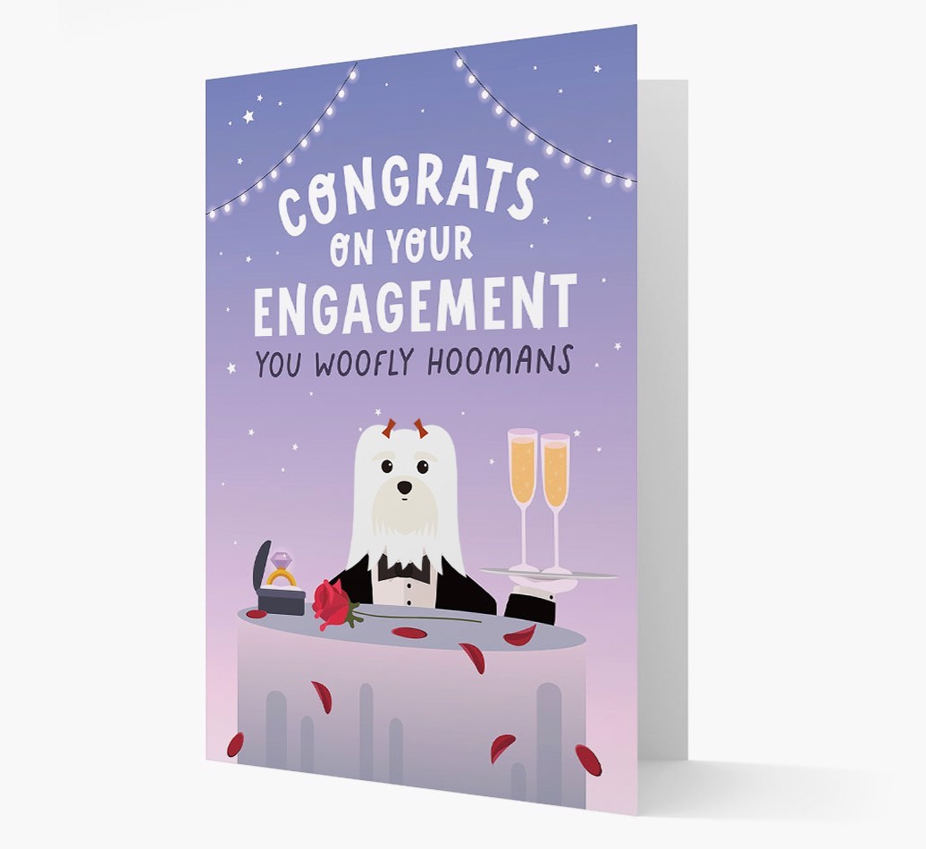Congrats On Your Engagement: Personalized Card with {breedFullName} Icon