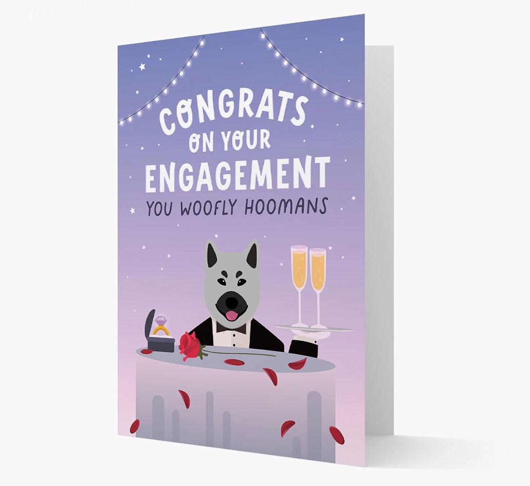 Congrats On Your Engagement: Personalized Card with {breedFullName} Icon