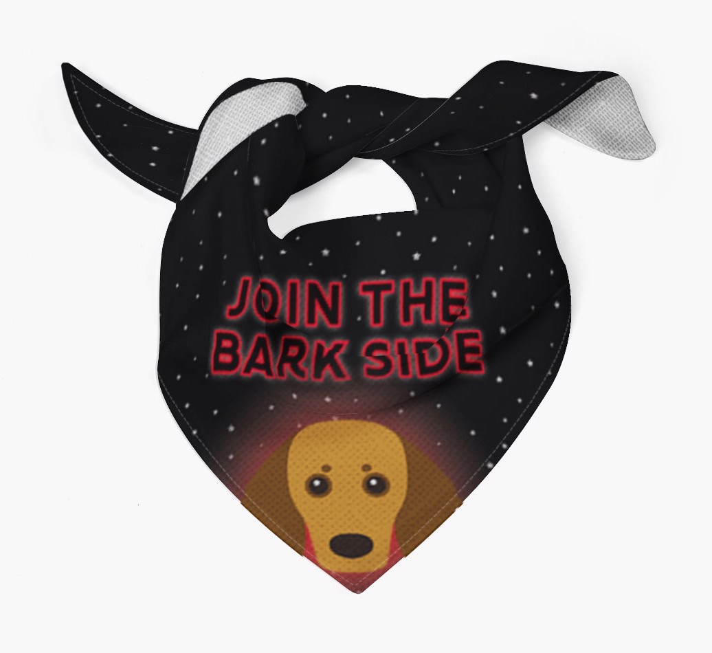 I've Joined The Bark Side: Personalised {breedFullName} Bandana