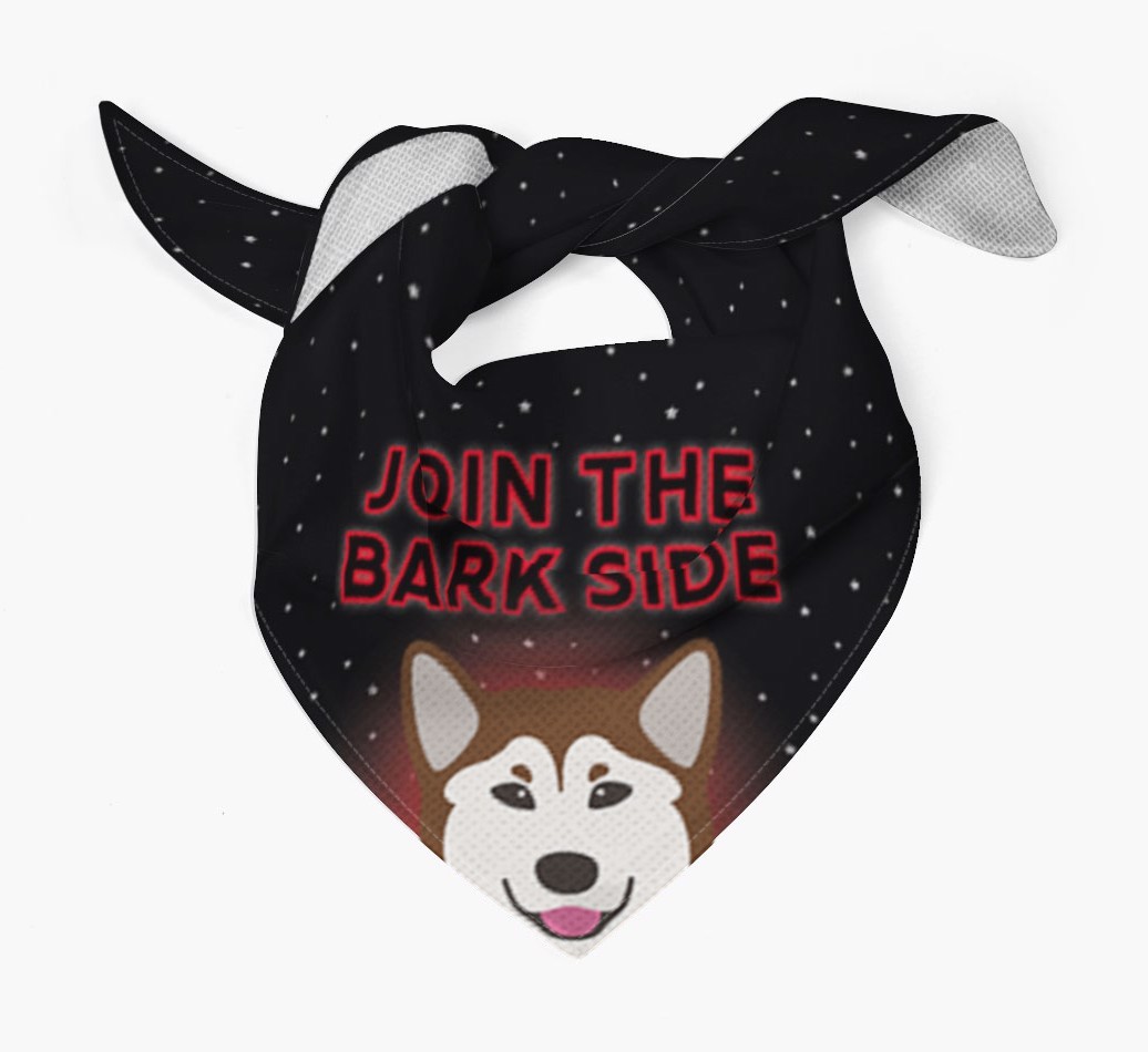 I've Joined The Bark Side: Personalised {breedFullName} Bandana