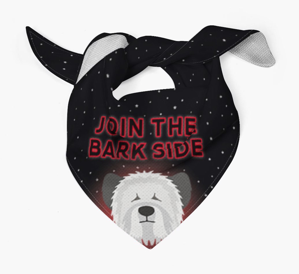 I've Joined The Bark Side: Personalised {breedFullName} Bandana