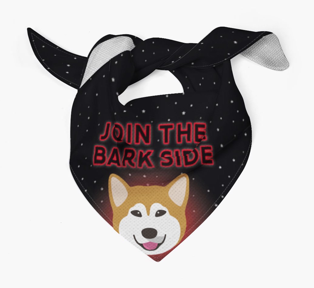 I've Joined The Bark Side: Personalised {breedFullName} Bandana