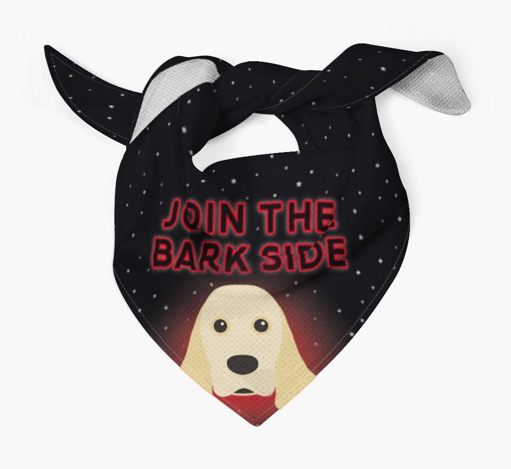 I've Joined The Bark Side: Personalised {breedFullName} Bandana
