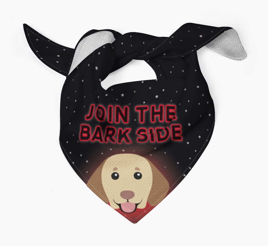 I've Joined The Bark Side: Personalised {breedFullName} Bandana