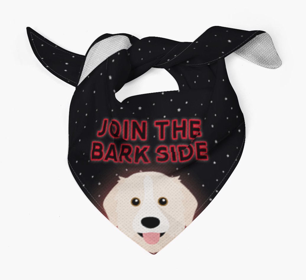 I've Joined The Bark Side: Personalised {breedFullName} Bandana