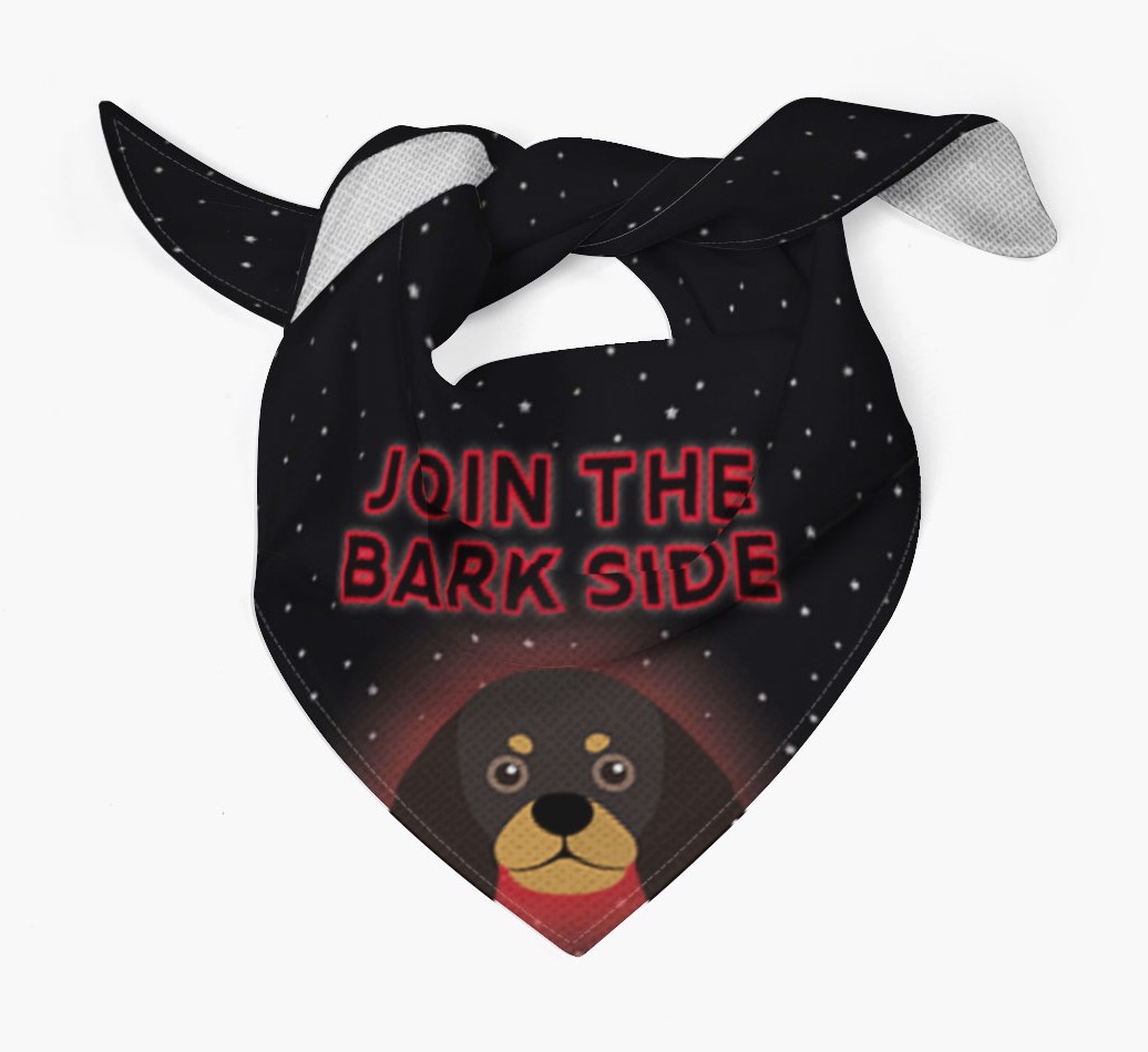 I've Joined The Bark Side: Personalised {breedFullName} Bandana