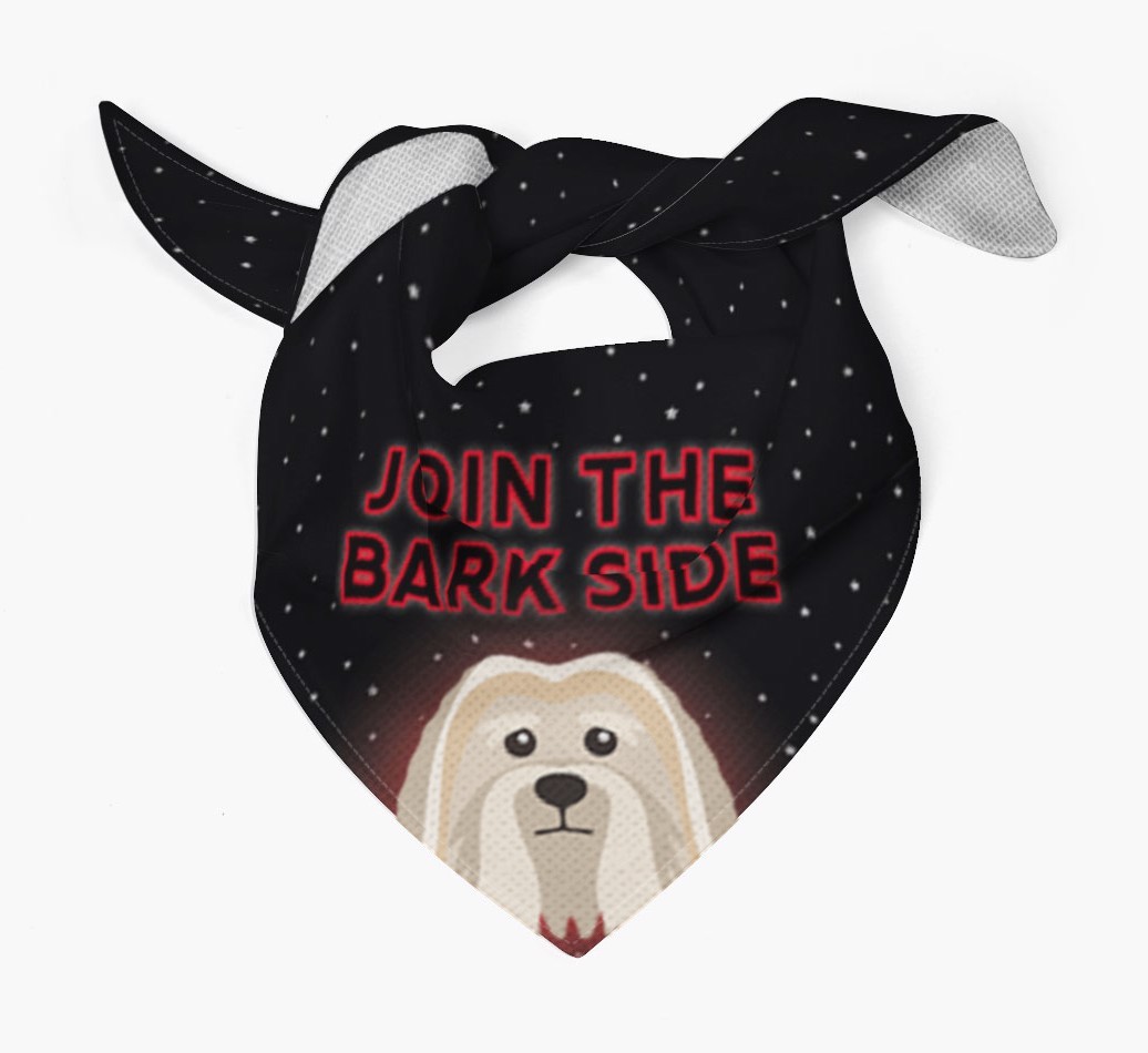 I've Joined The Bark Side: Personalised {breedFullName} Bandana