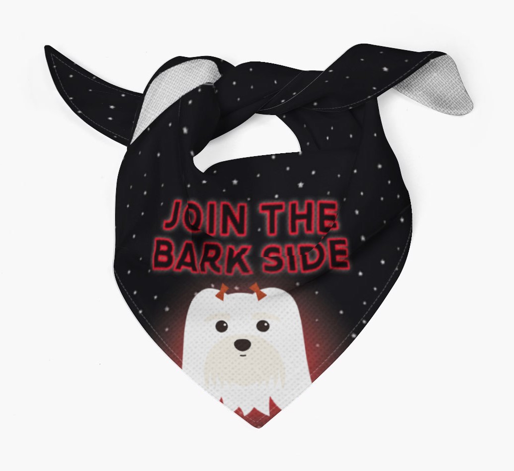I've Joined The Bark Side: Personalised {breedFullName} Bandana