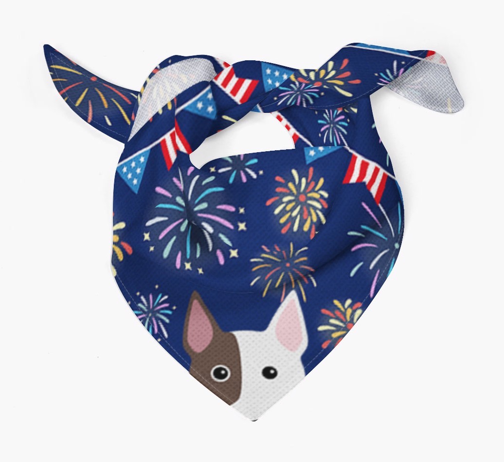 Independence Day Fireworks: {breedFullName} Bandana