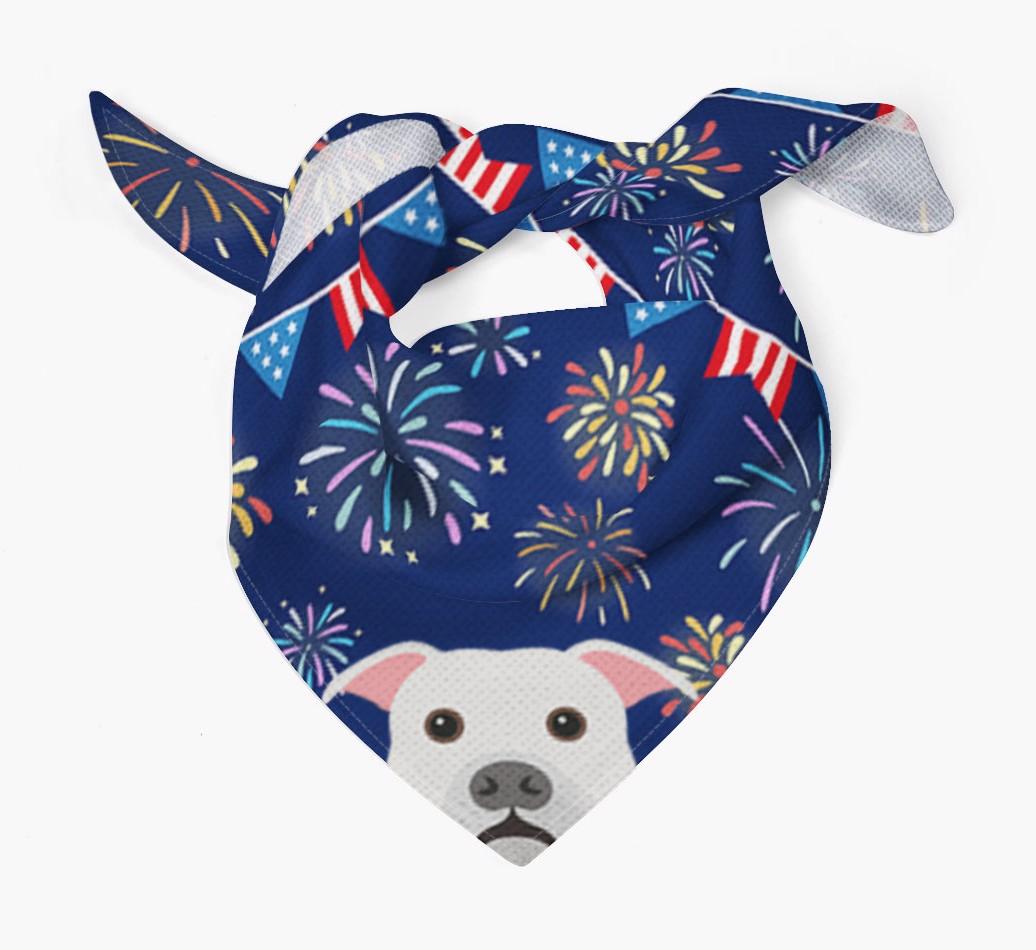 Independence Day Fireworks: {breedFullName} Bandana