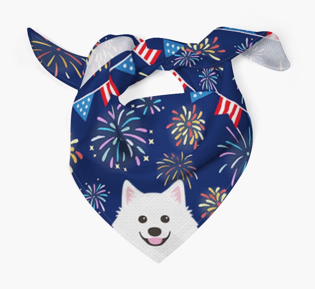 Independence Day Fireworks: {breedFullName} Bandana