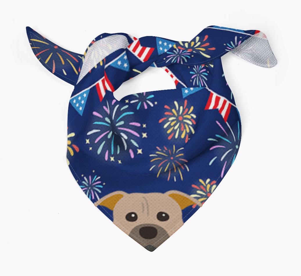 Independence Day Fireworks: {breedFullName} Bandana