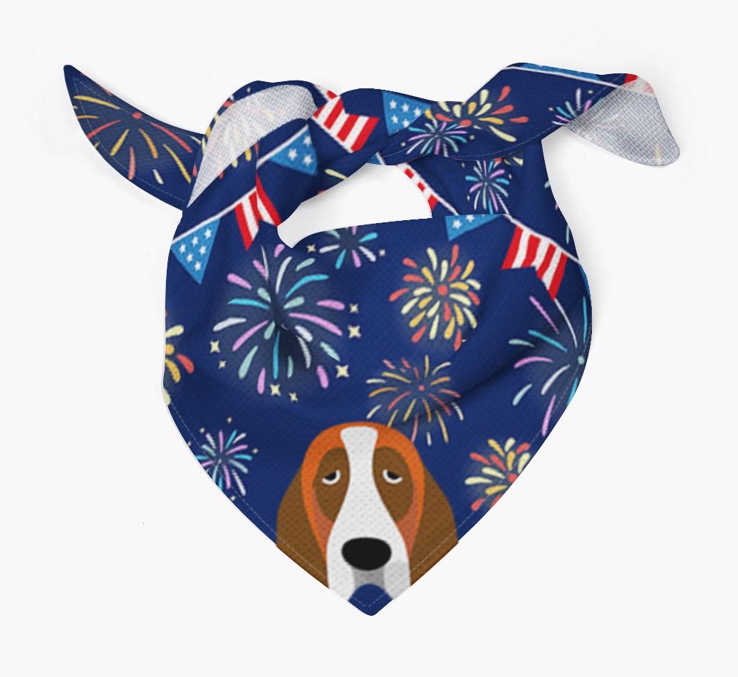 Independence Day Fireworks: {breedFullName} Bandana
